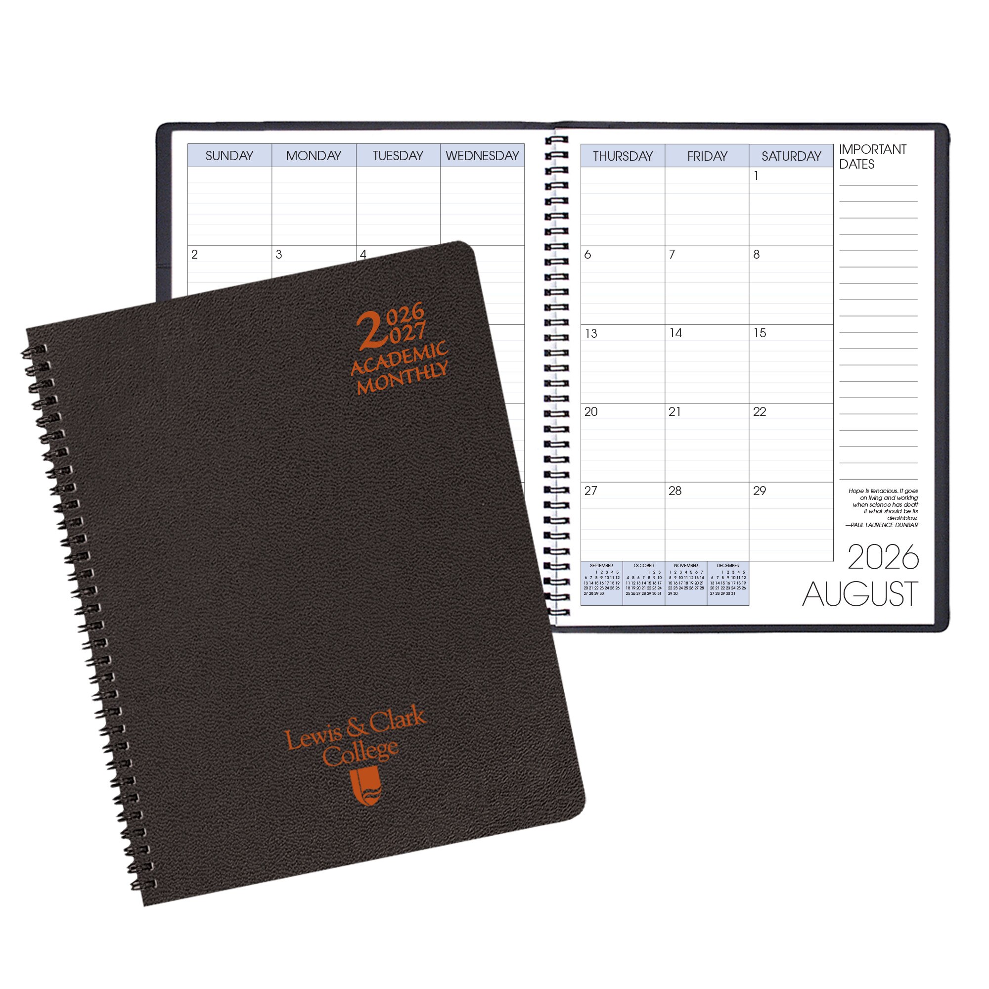 Payne '26-'27 Imprinted Academic Monthly Planner