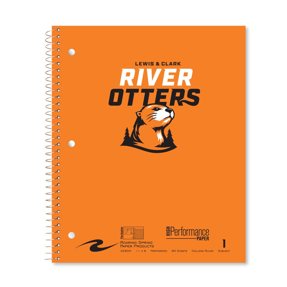 Roaring Premium 1 Subject Notebook, 8.5x11 College Ruled 20lb Paper, Pressboard Foil Cover