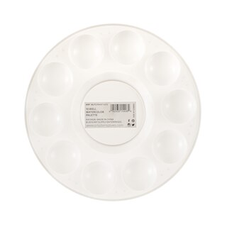 Art Alternatives  Water/Paint Tray, White Plastic 10 Well Round