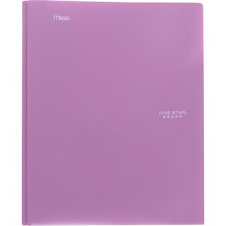 Five Star Plastic Pocket and Prong Folder Assorted Colors