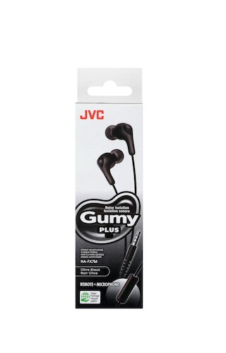 JVC Wired GUMY Plus in Ear Headphones- Black