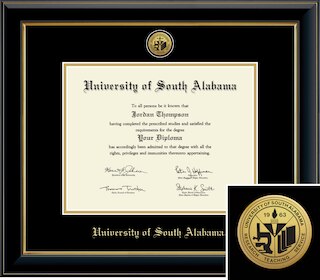 Church Hill Classics Engraved 8.5x11 Black Diploma Frame