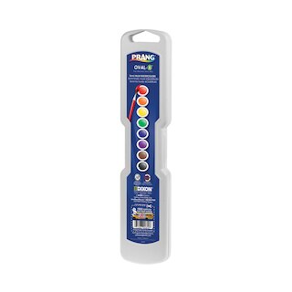 Prang Watercolor Oval Pan Set, 8-Colors