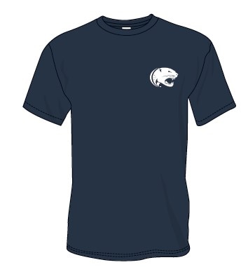 We Will Cheer You to Win the Day Navy Short Sleeve Tee