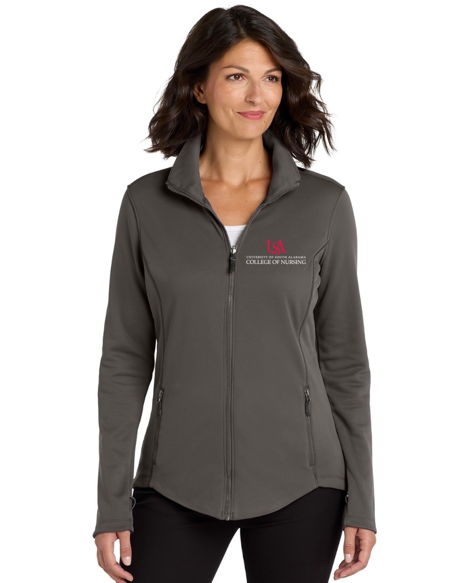Female Fleece Jacket-Nurse Logo