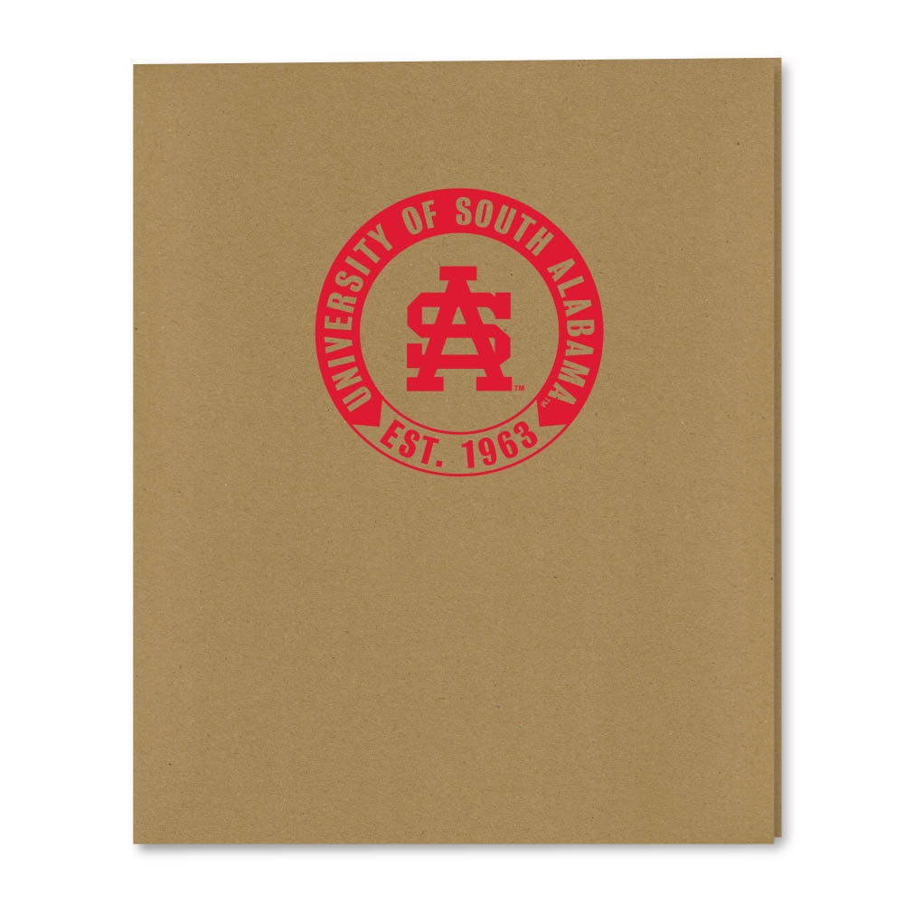 Recycled Emblematic Kraft 2 Pocket Folder, Classic