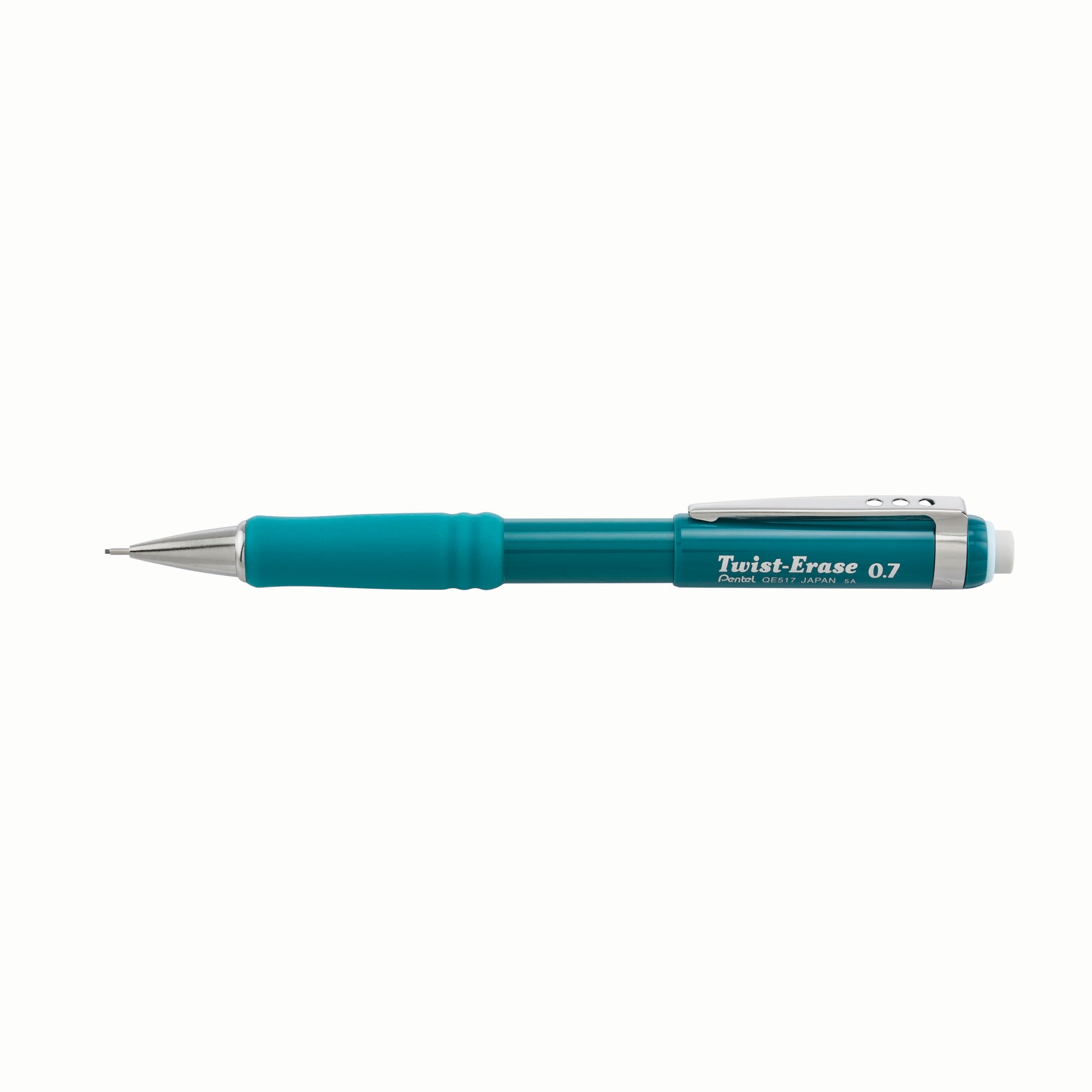 Pentel TwistErase III Mechanical Pencil 0.7mm Turquoise Barrel