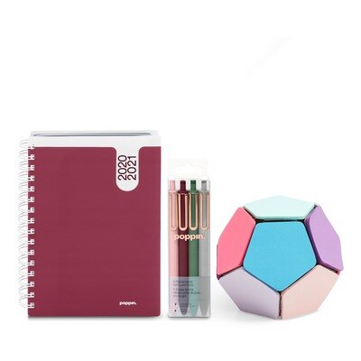 Planner and Writing Set, Wine