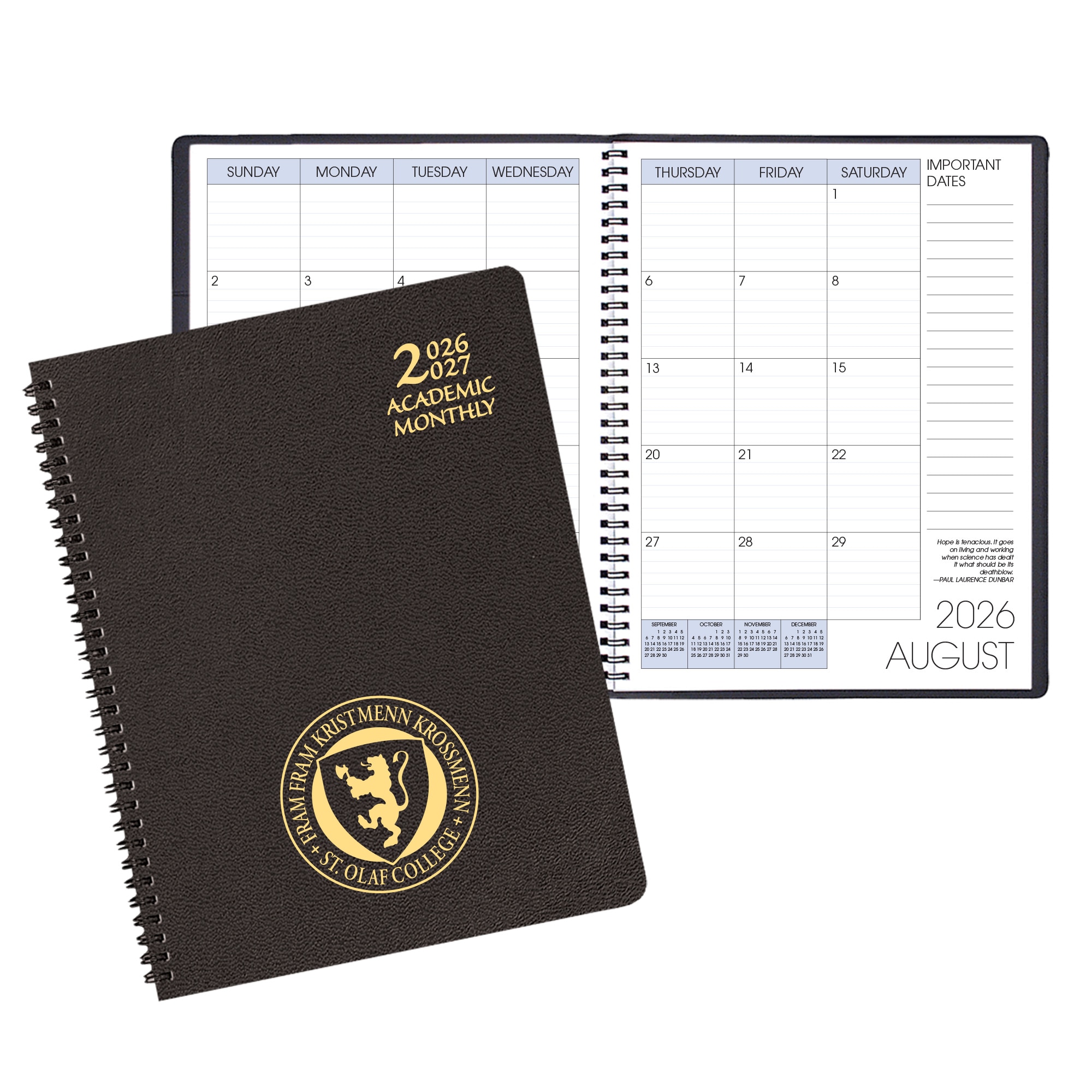 Payne '26-'27 Imprinted Academic Monthly Planner