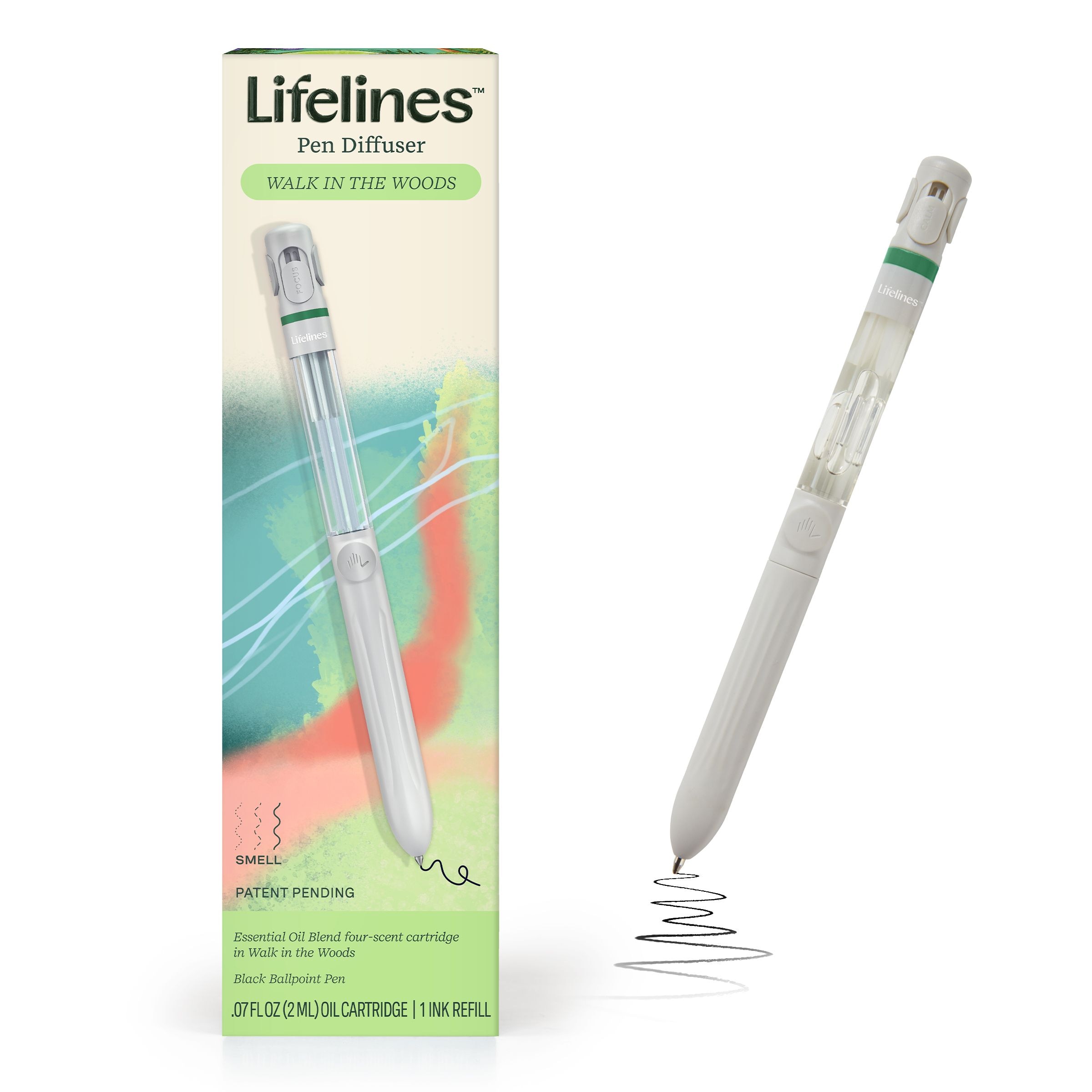 Lifelines Pen Diffuser with  Essential Oil Blends - Walk In The Woods