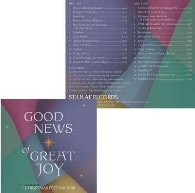 St. Olaf Music Dept CD - Good News Joy