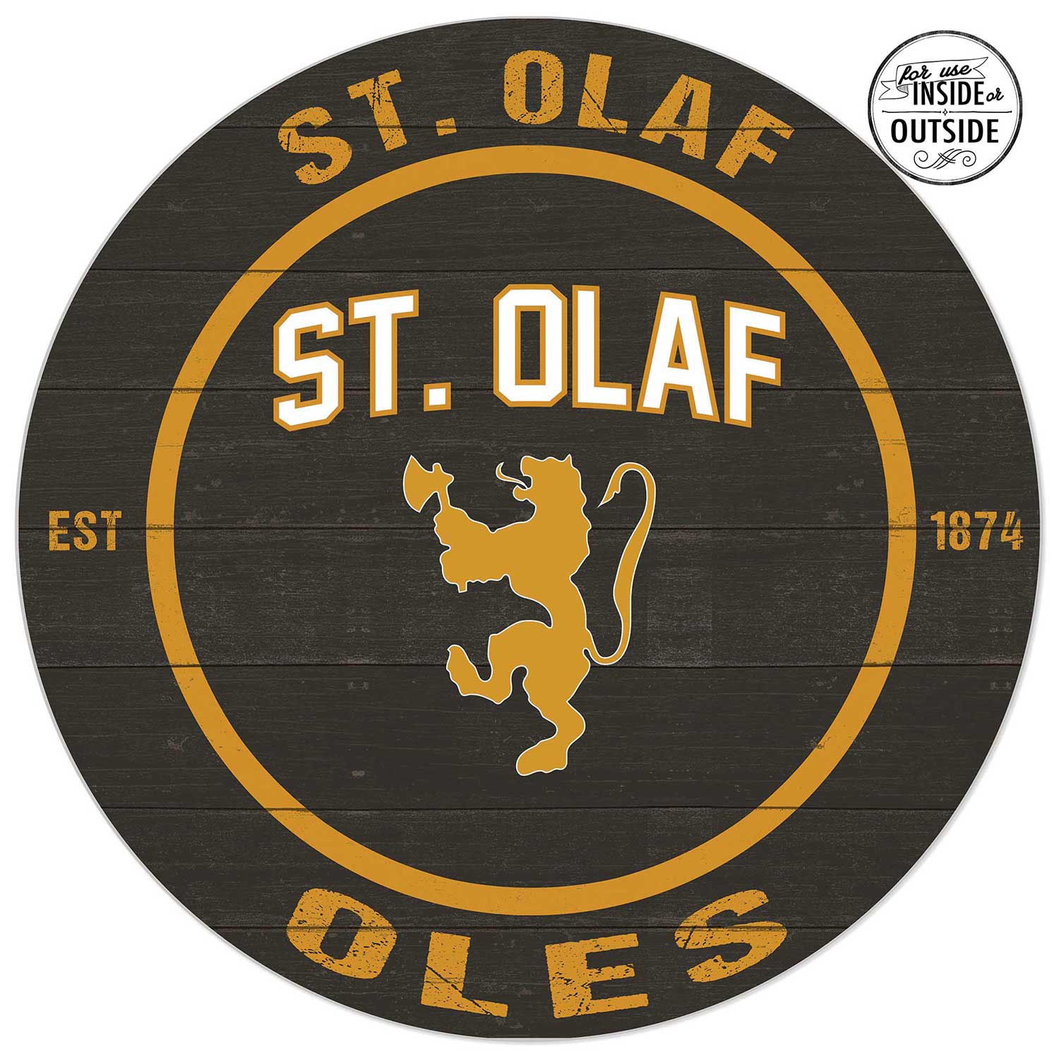 St. Olaf Indoor Outdoor Color Sign