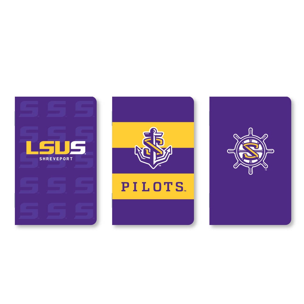 Set of 3 School Spirit Pocket Sized Mini Notebooks