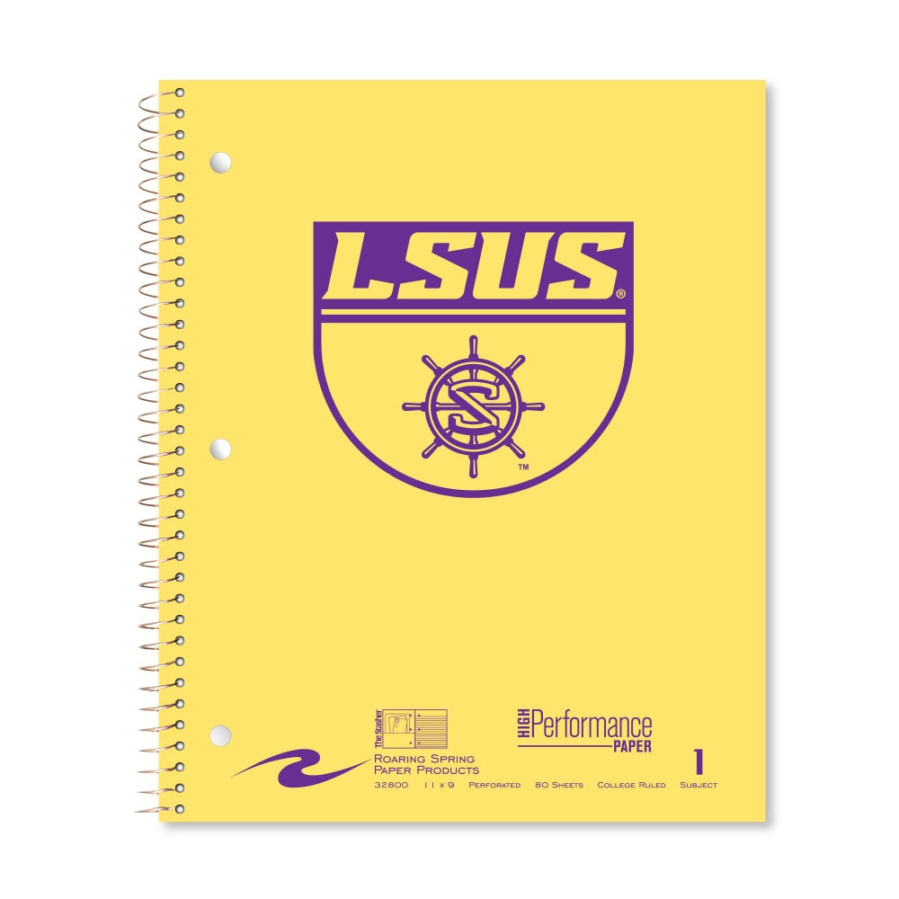 Roaring Premium 1 Subject Notebook, 8.5x11 College Ruled 20lb Paper, Pressboard Foil Cover
