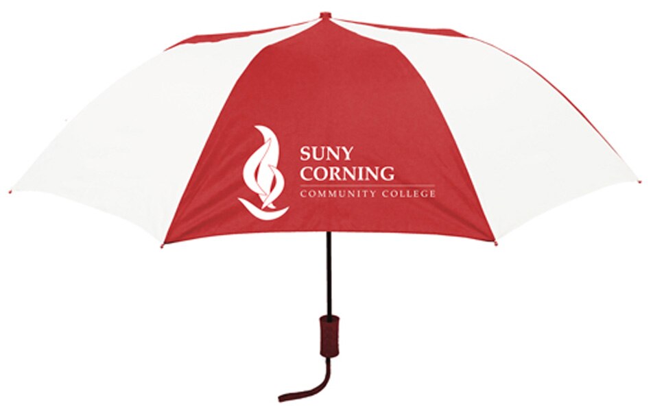 "The Sport" 2-Tone Emblematic Umbrella Automatic Folding 48" Coverage