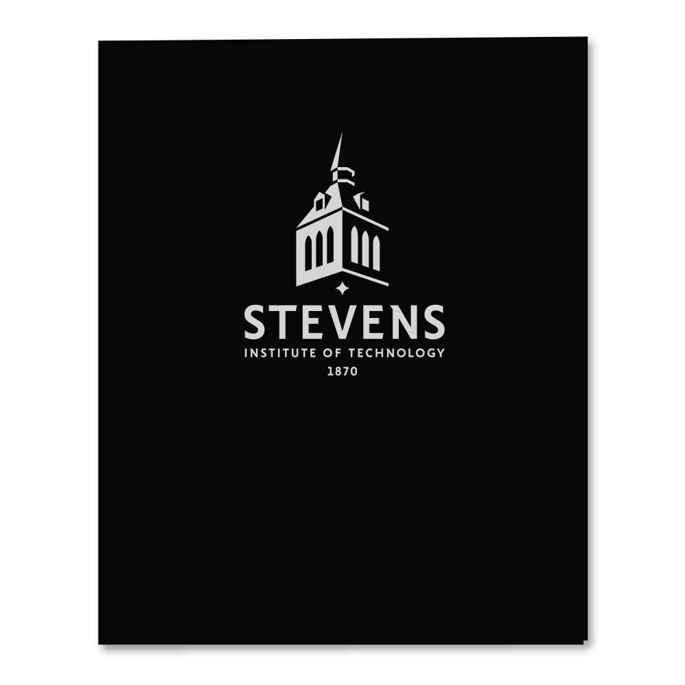 Roaring Spring Twin Pocket Laminated Foil Portfolio 11 x 8.25