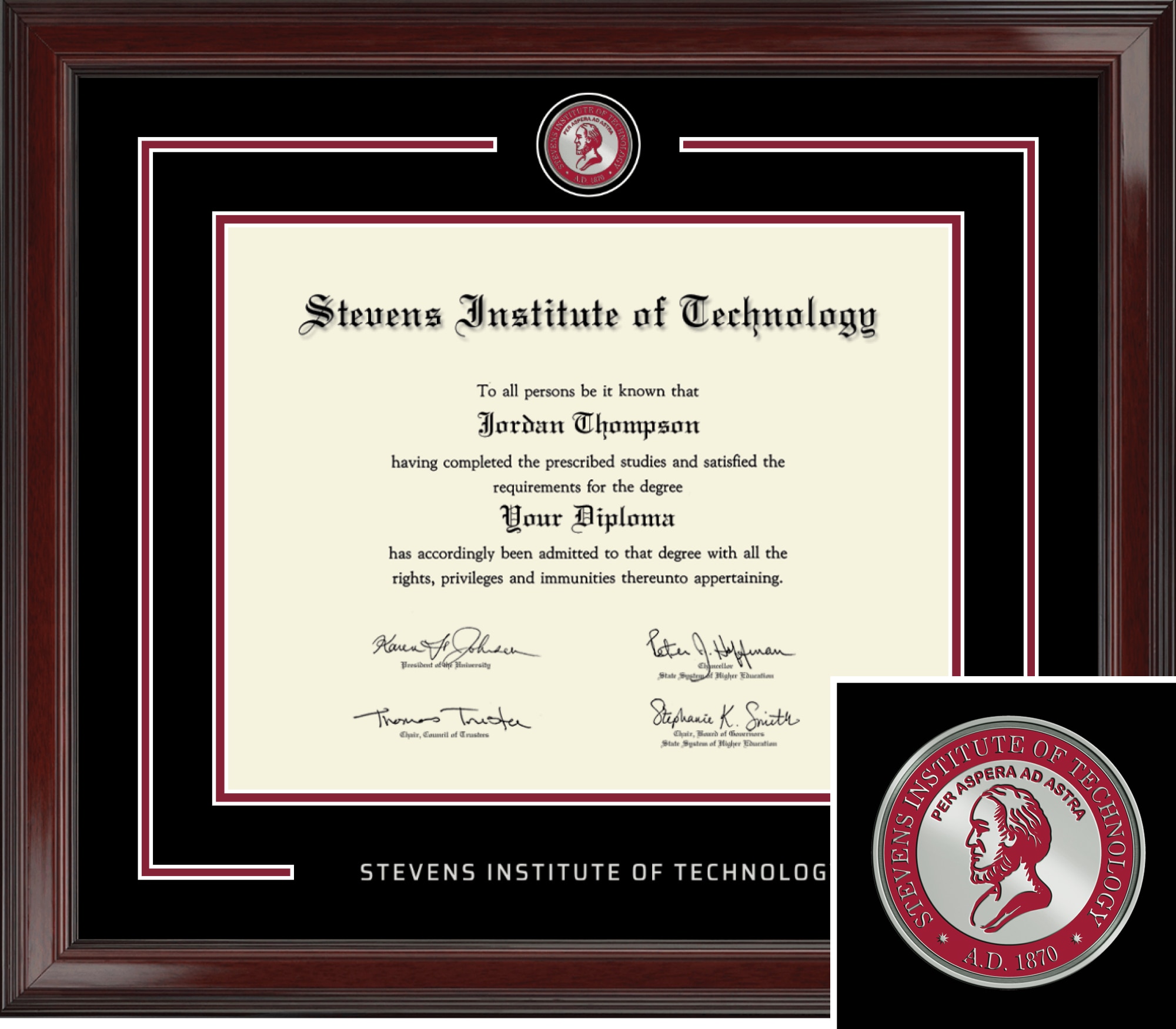 Church Hill Classics Showcase 11x14 Cherry Diploma Frame