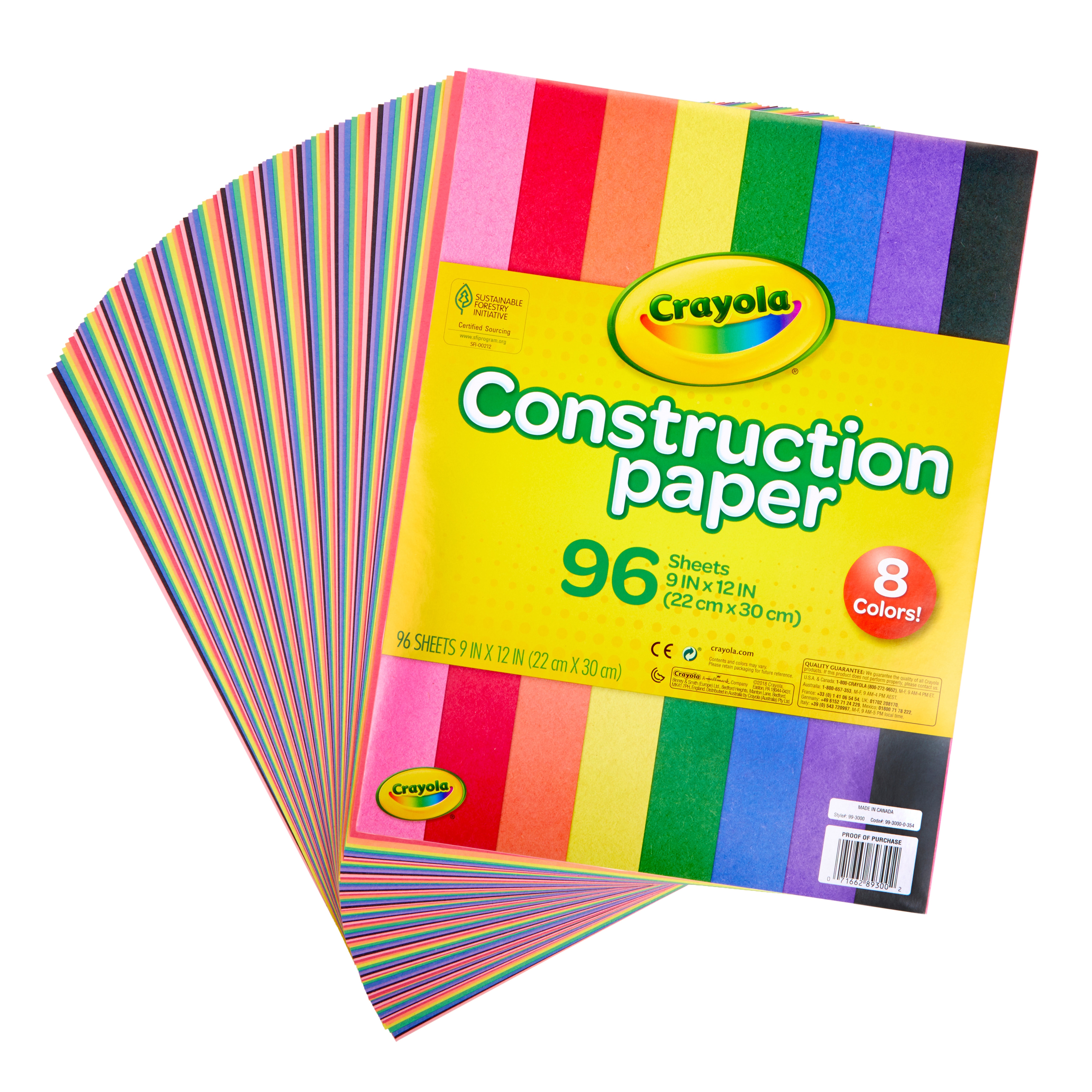 Crayola Construction Paper 96 Shts./Pkg.