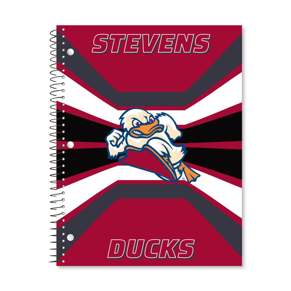 Digi Color Warp 1 Subject 11"x8.5" 70 Count College Ruled Spiral Notebook