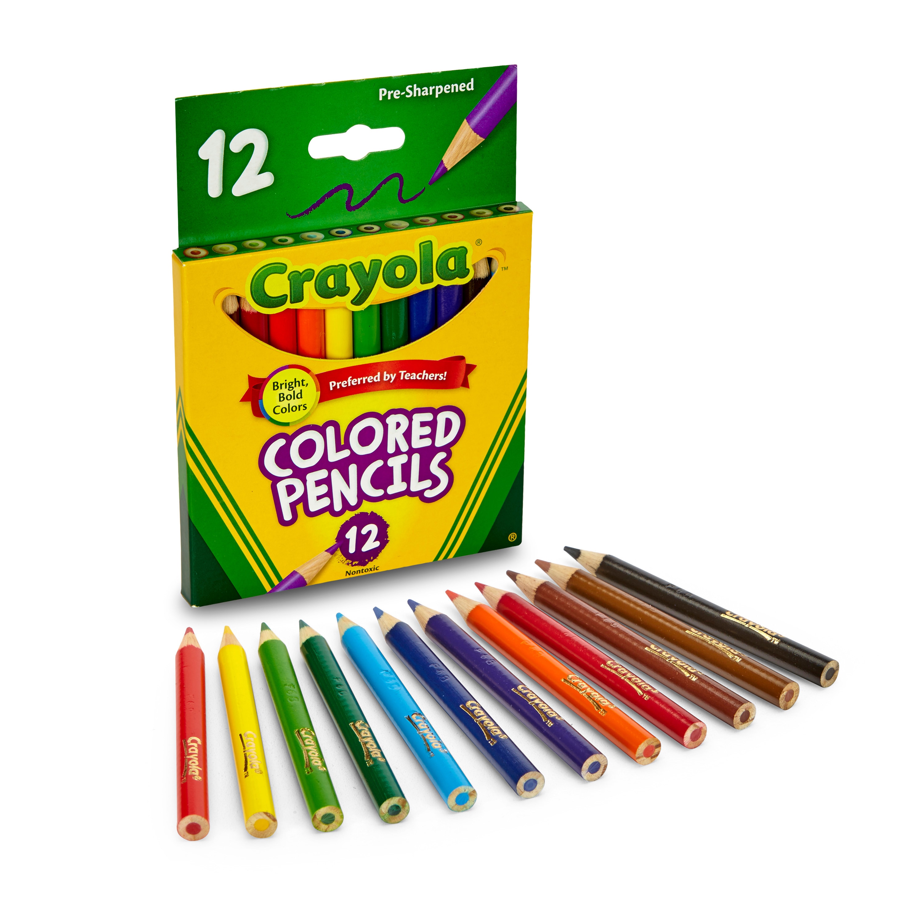 Crayola Clr Pncl 12Ct Shrt (48