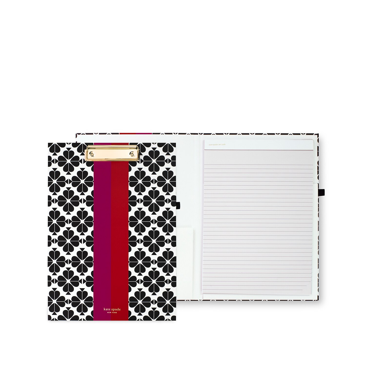 kate spade new york Clipboard Folio - Black Spade Flower