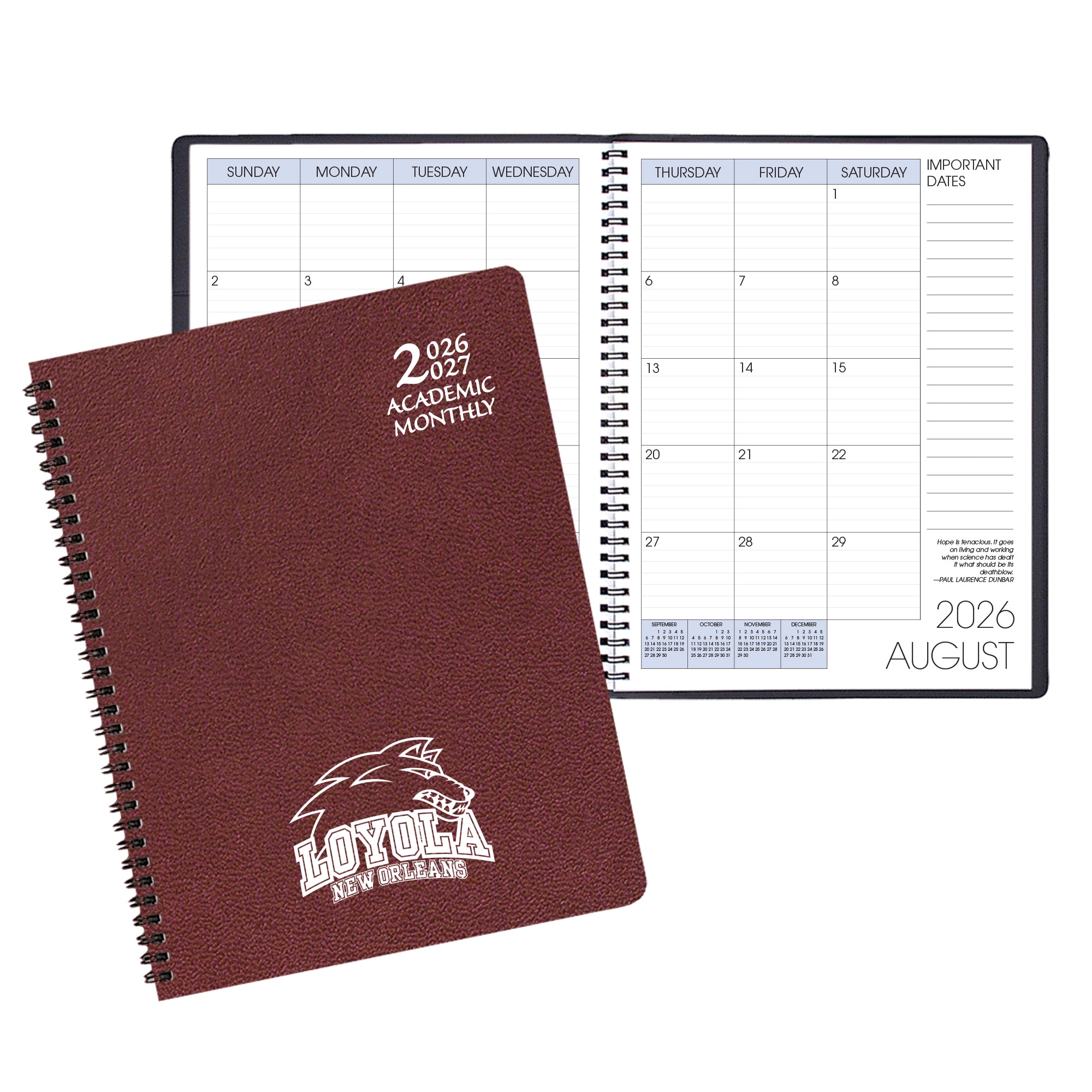 Payne '26-'27 Imprinted Academic Monthly Planner