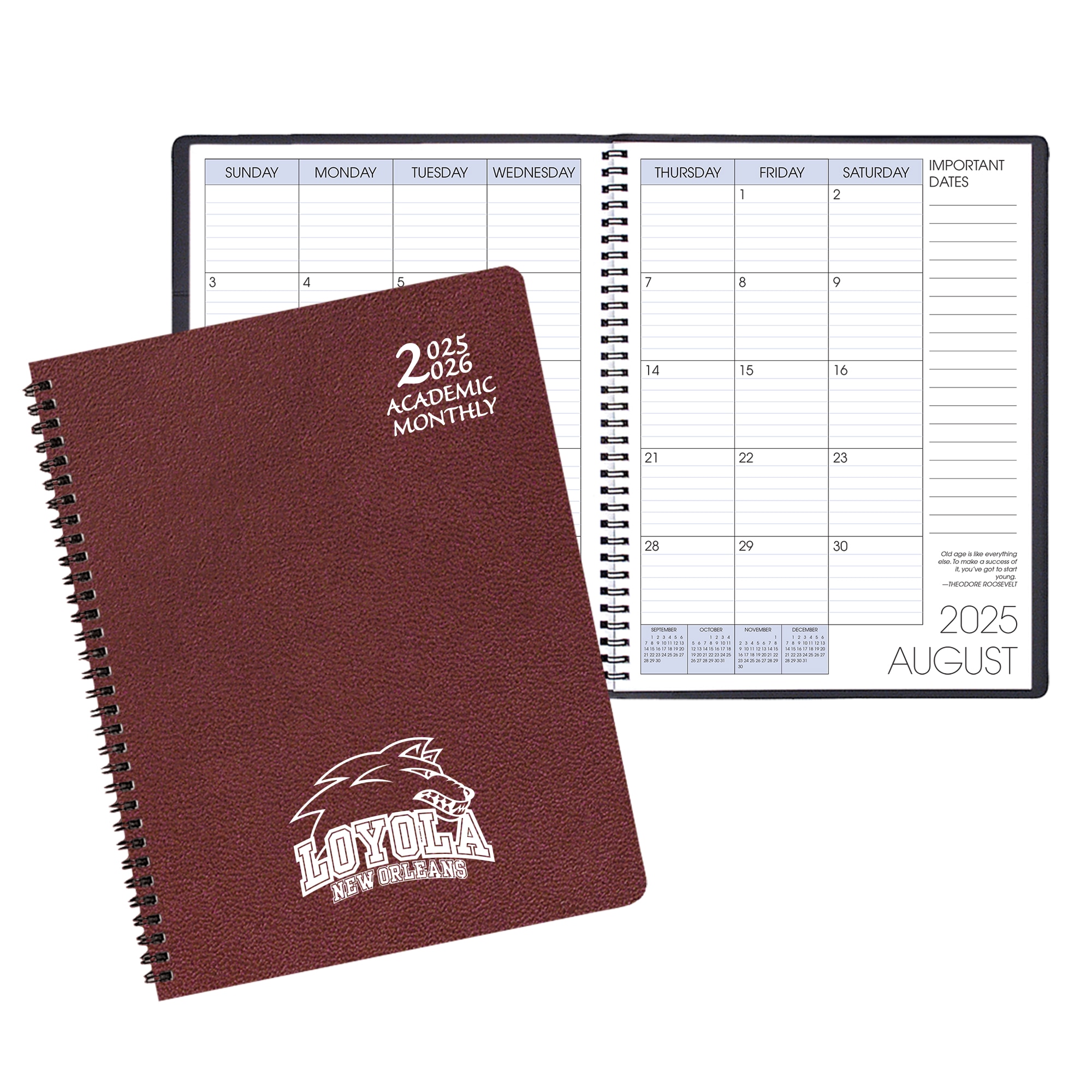 Payne 25-26 Imprinted Academic Monthly Planner 8.5"x11"
