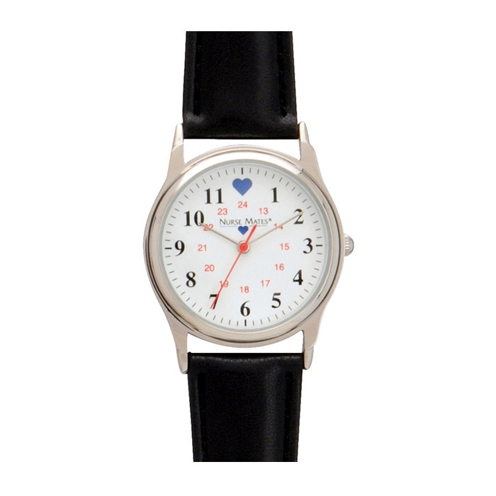 Chrome Blue Heart Watch