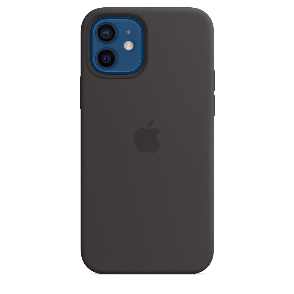 iPhone 12/12 Pro Silicone Case with MagSafe - Black