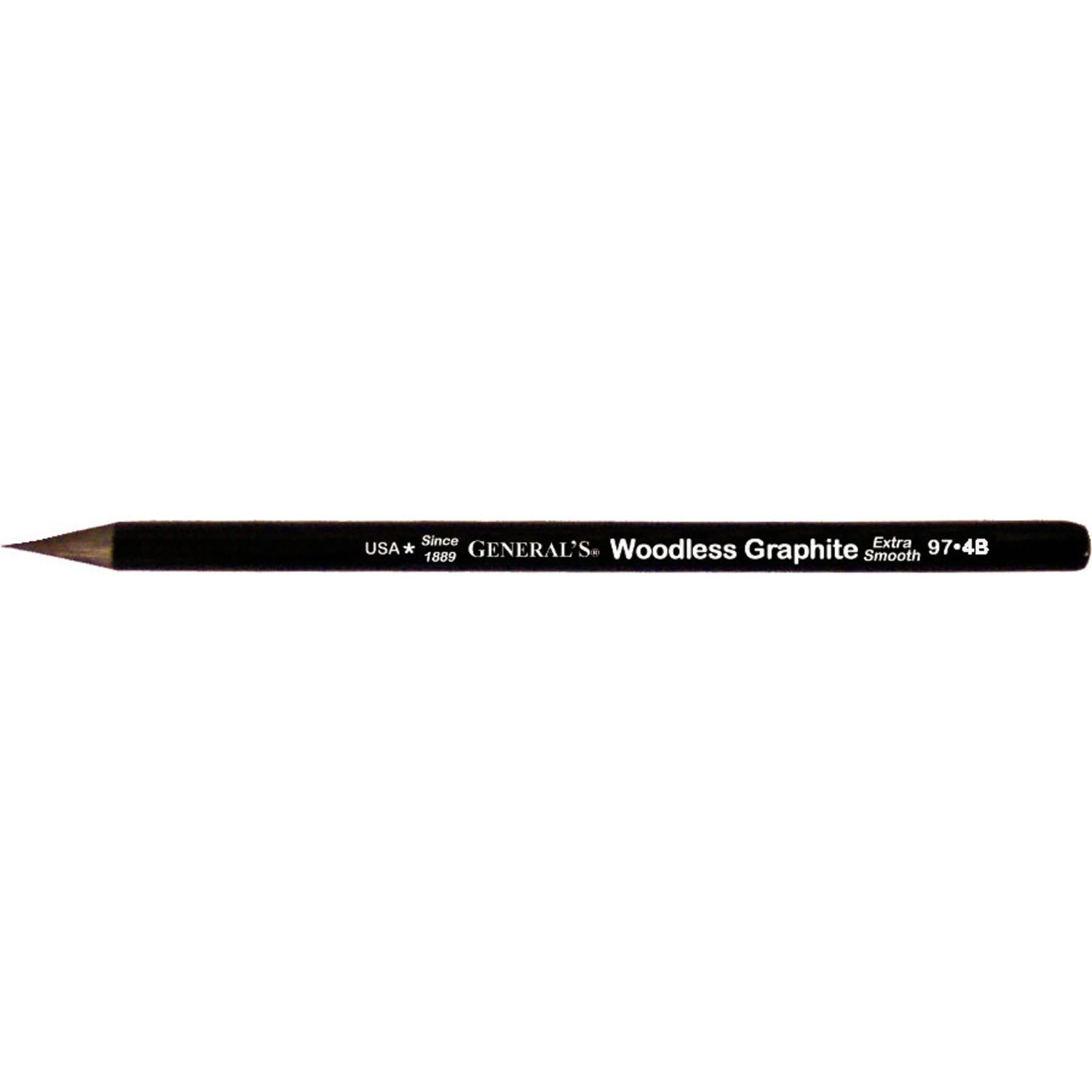 General Pencil Woodless Graphite, 4B