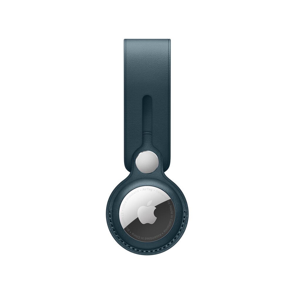 Apple AirTag Leather Loop Baltic Blue
