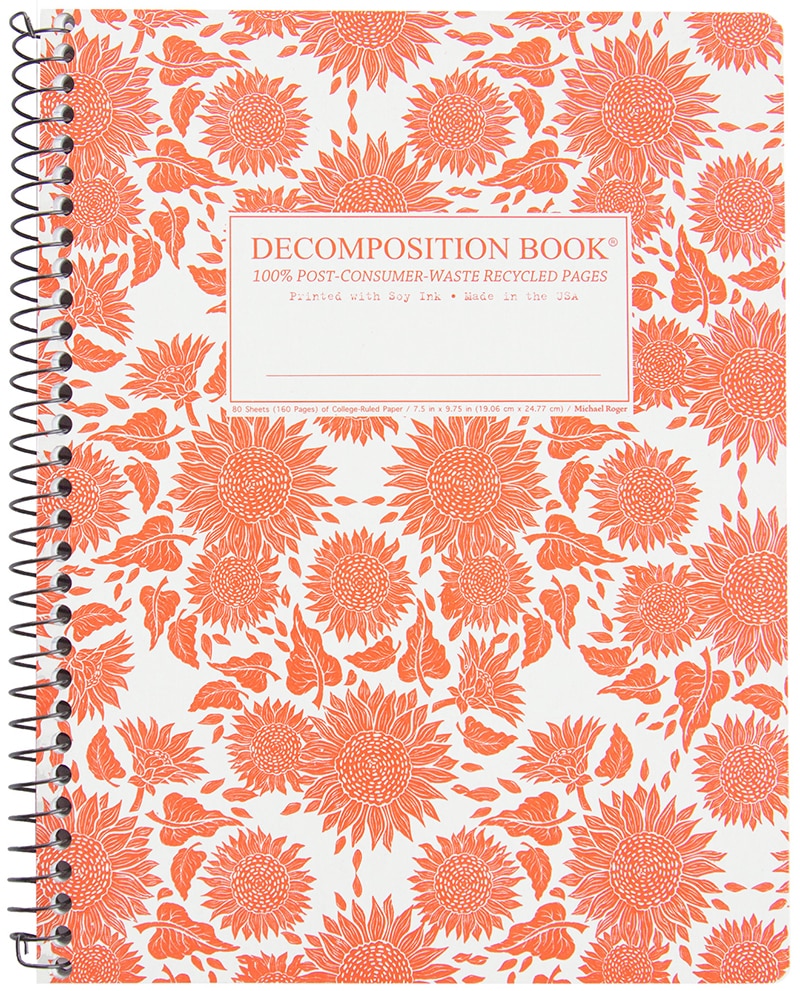 Michael Roger Sunflower Coilbound Decomposition Book