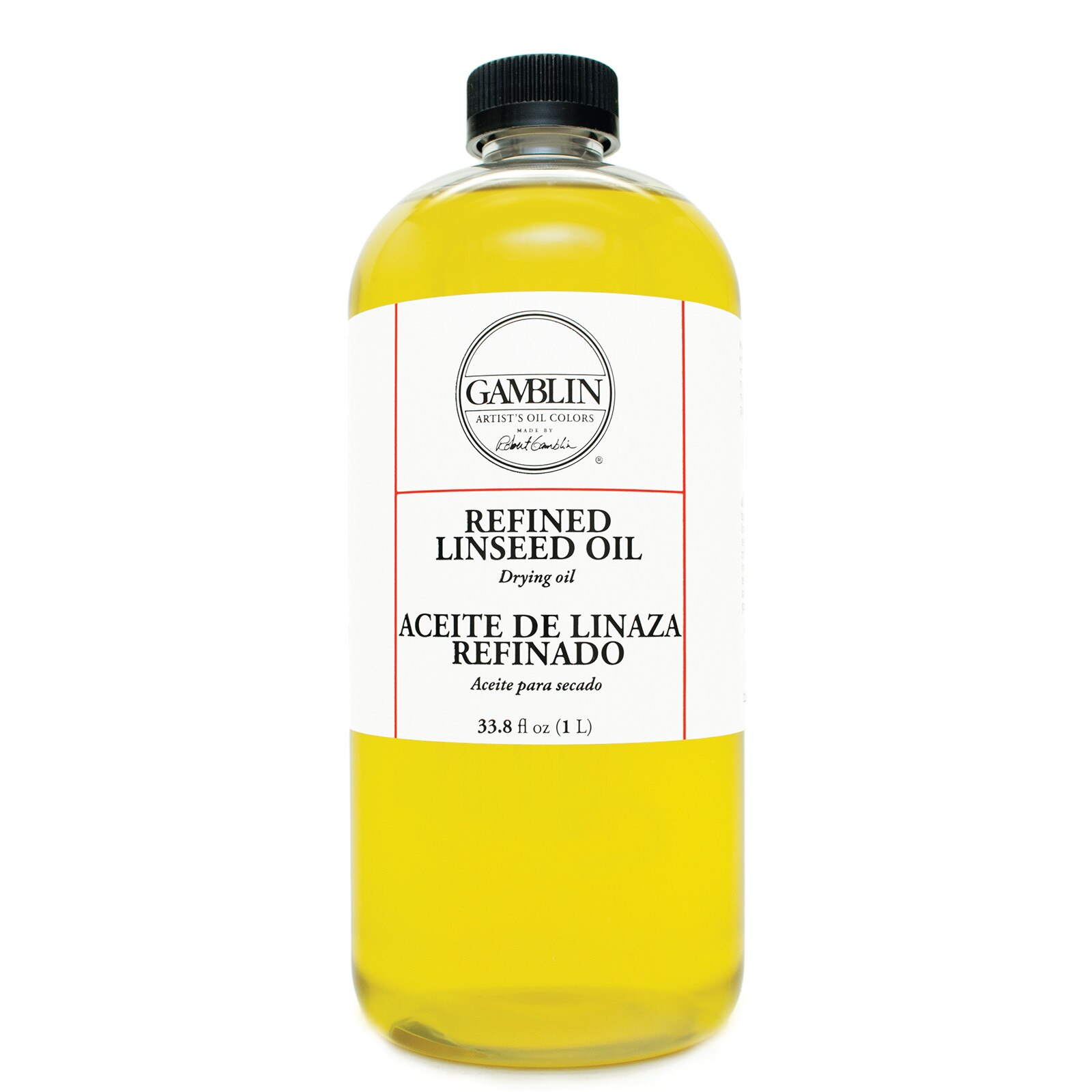 Gamblin Refined Linseed Oil, 32 oz.