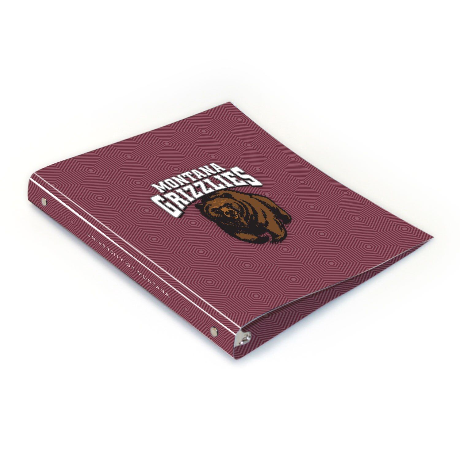 University of Montana Full Color 2 sided Imprinted Flexible 1" Logo 1 Binder 10.5" x 11.5"