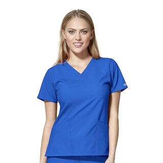 W123 Women's Basic V-Neck Top, 6255