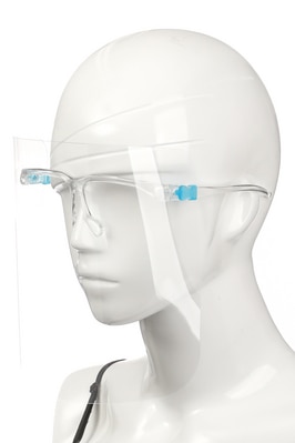 Face Shield with Glasses