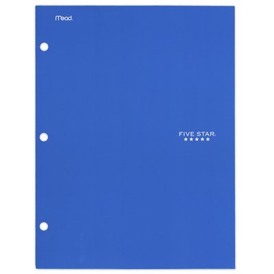 Five Star 4Pocket Paper Folder Assorted Colors