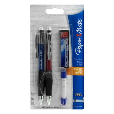 Paper Mate ComfortMate Ultra Mechanical Pencils Medium 0.7mm 2Pack