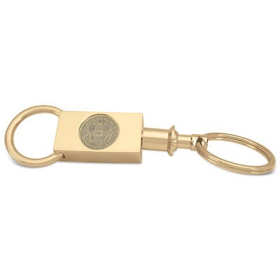 Hobart William Smith Gold Two Section Key Ring