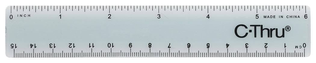 6" Plastic Metric Ruler