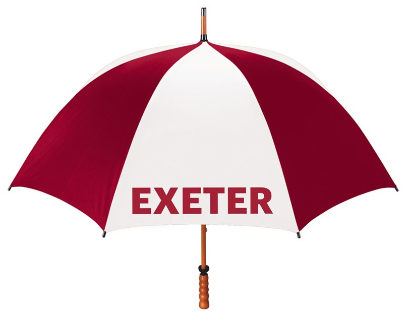 Phillips Exeter Academy "The Eagle" Sporty Wood Shaft Golf Umbrella 62"
