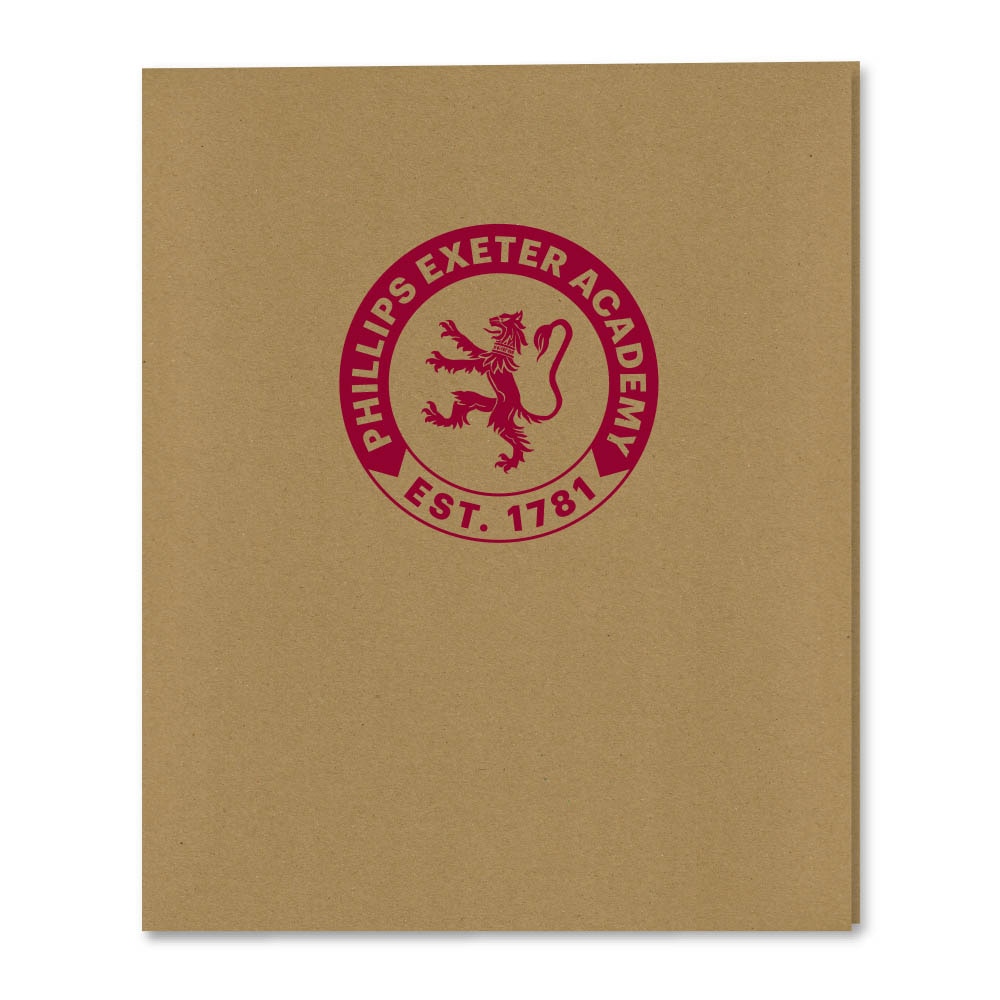 Recycled Emblematic Kraft 2 Pocket Folder, Classic