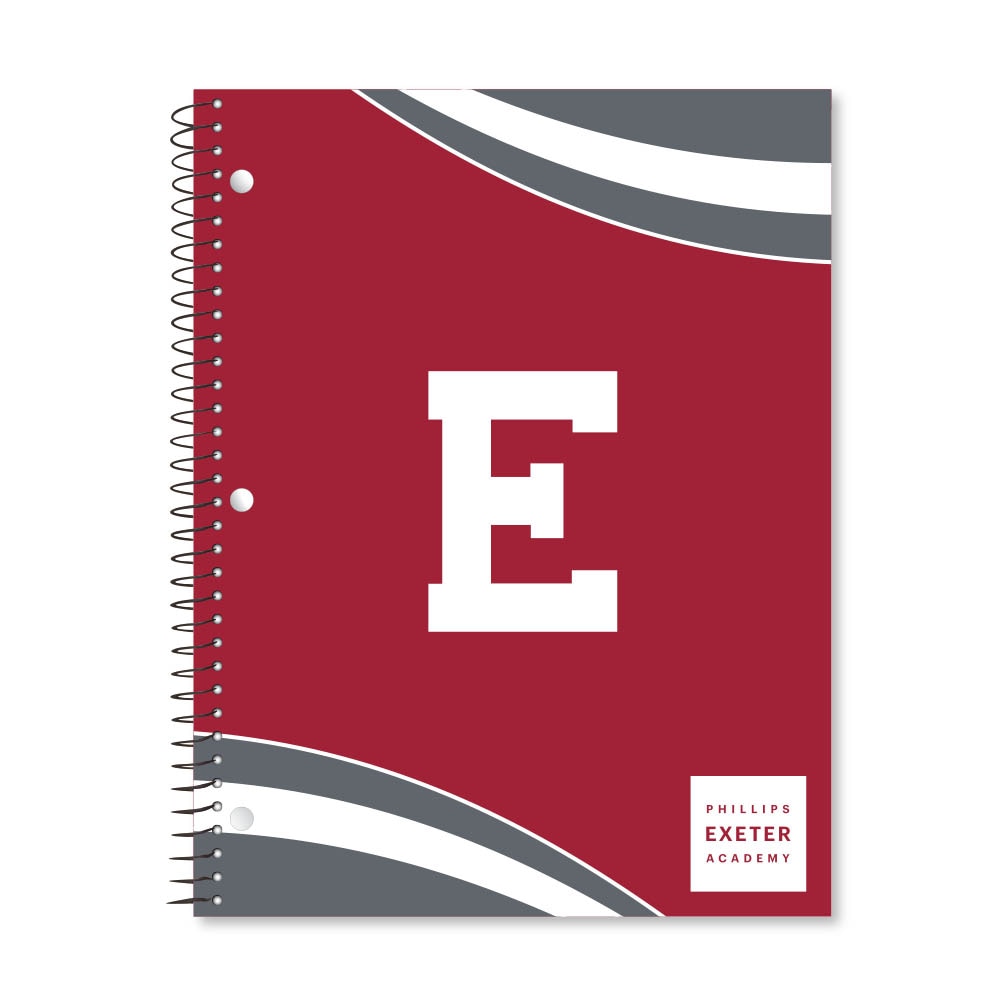 Digi Curve Divide 1 Subject 11"x8.5" 70 Count College Ruled Spiral Notebook
