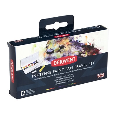 Derwent Inktense Paint Pan Travel Set