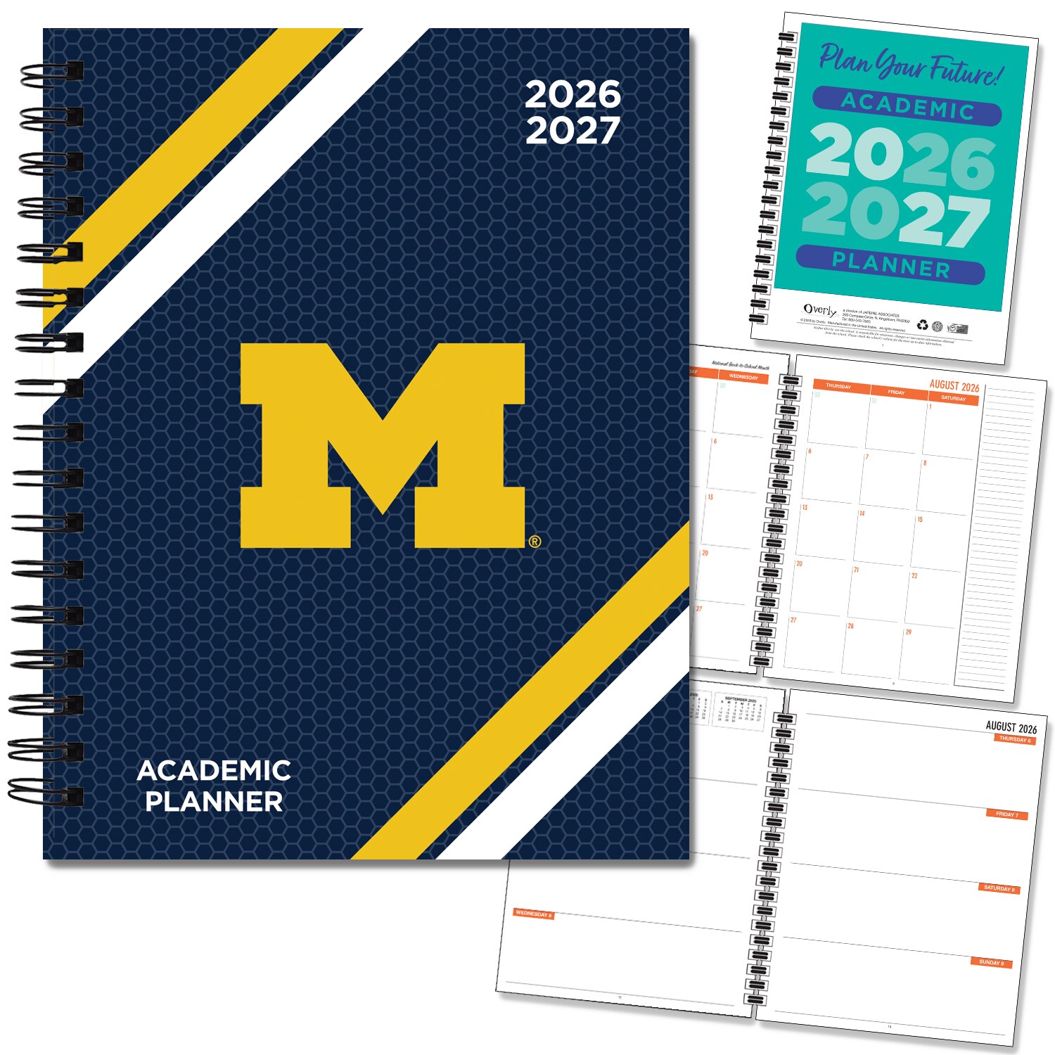 Spirit Wordmark Hard Cover Imprinted Planner 26-27 AY 7x9