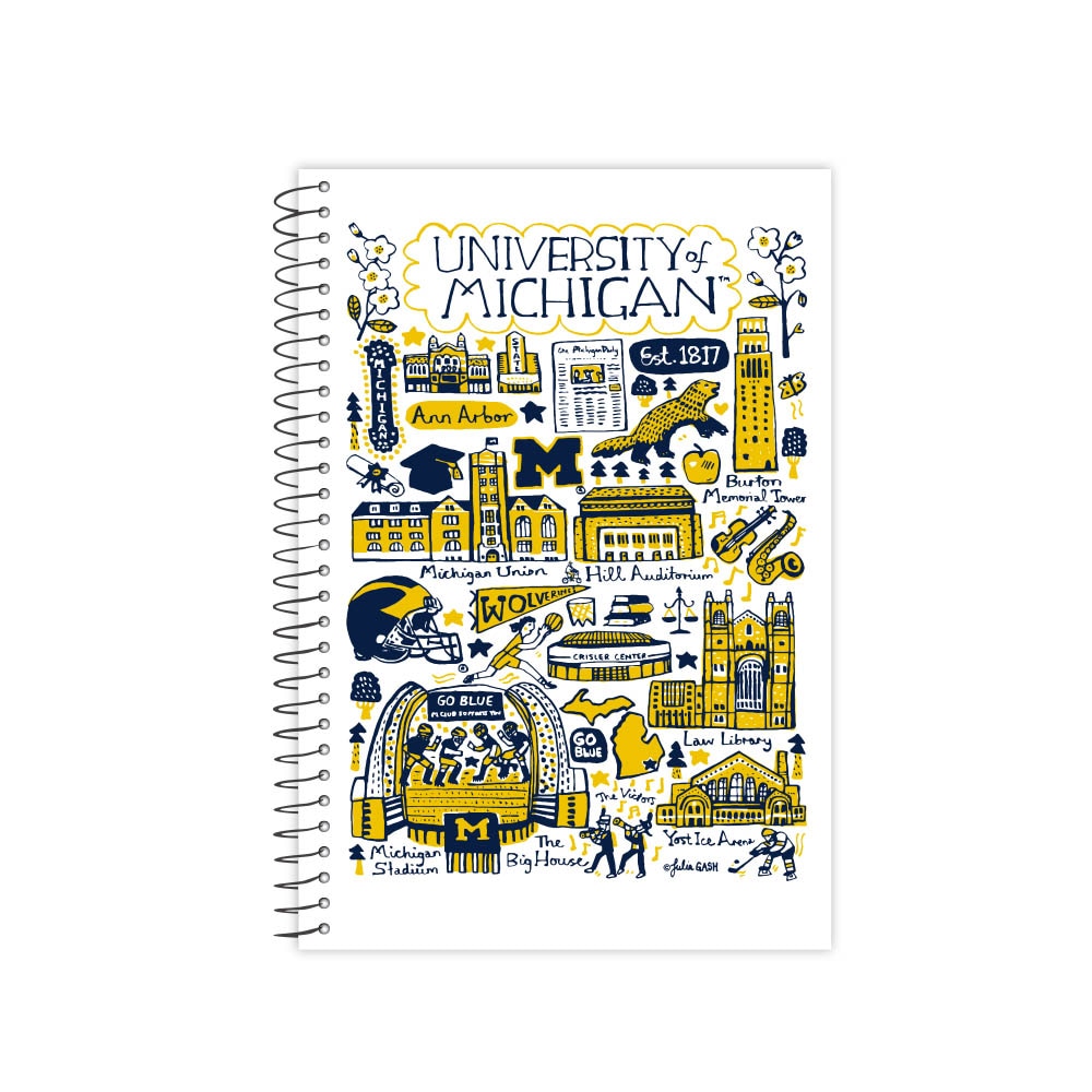 Emblematic Julia Gash One Subject College Ruled Journal