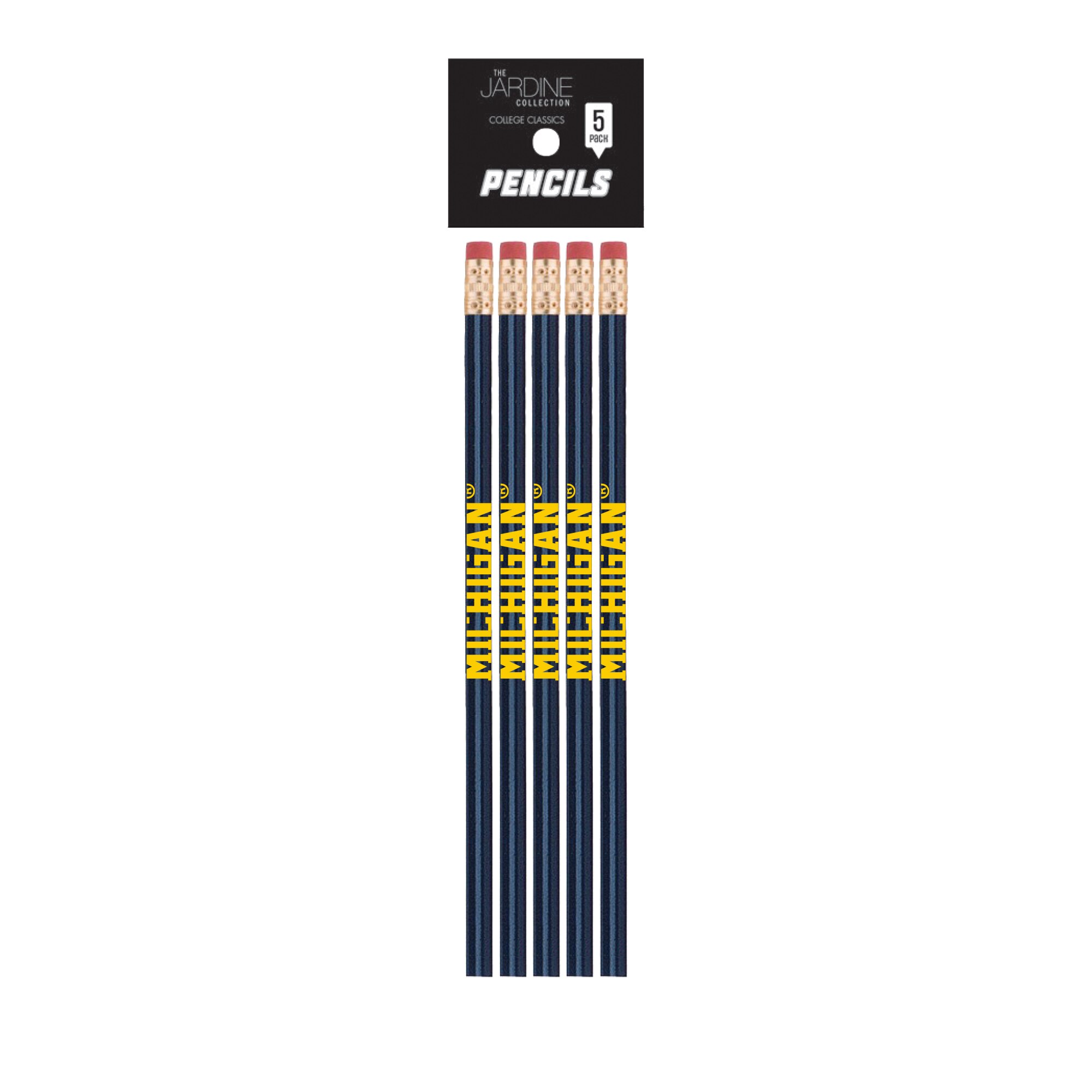 Emblematic Pencil 5pk School Name