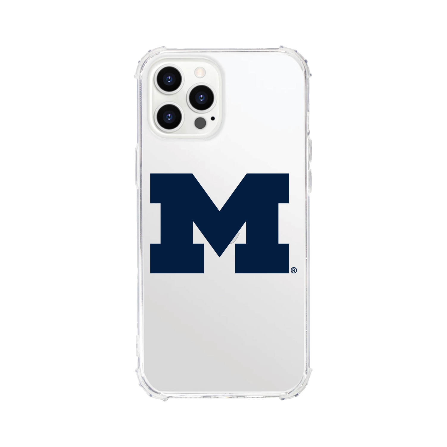 University of Michigan- Clear Tough Edge Phone Case, Classic - iPhone 15