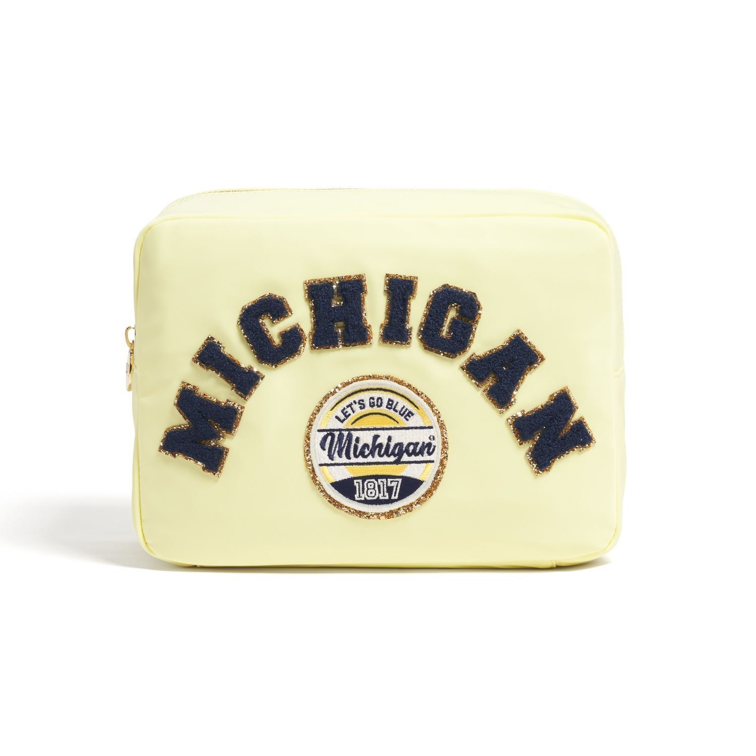Michigan Wolverines Large Pouch w Go Blue Patch & "MICHIGAN"