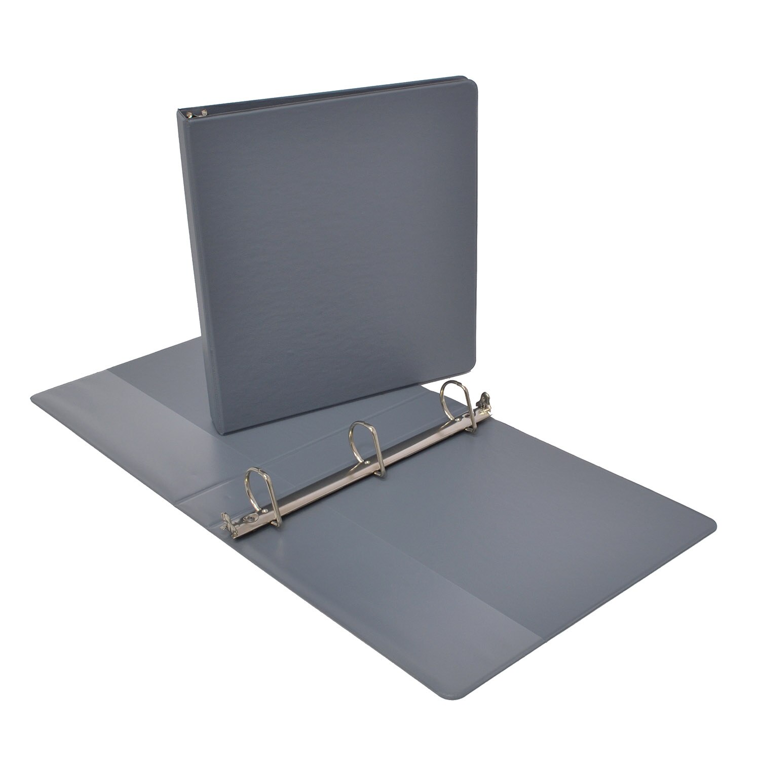 2" PP Angle D Ring Binder 11x8.5 gray